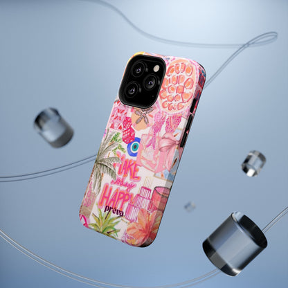 Pink Tropical Collage Phone Case