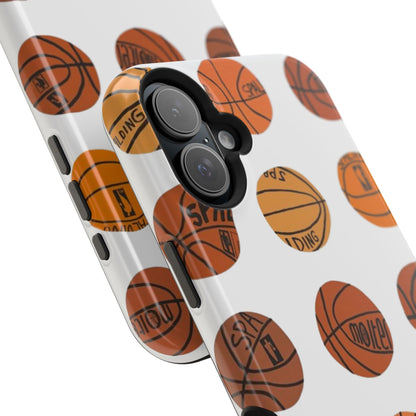 White Basketball Phone Case