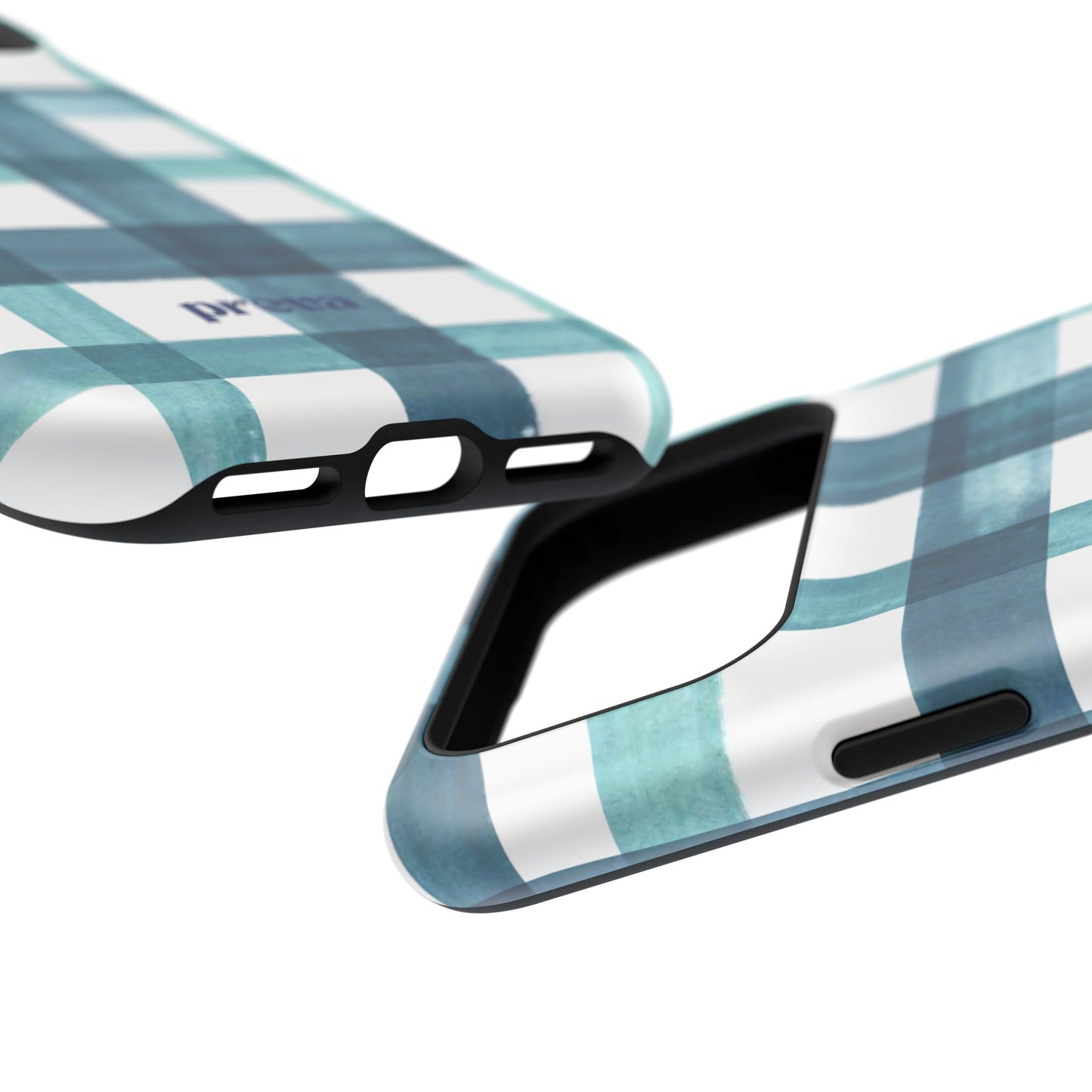 Teal Plaid Phone Case