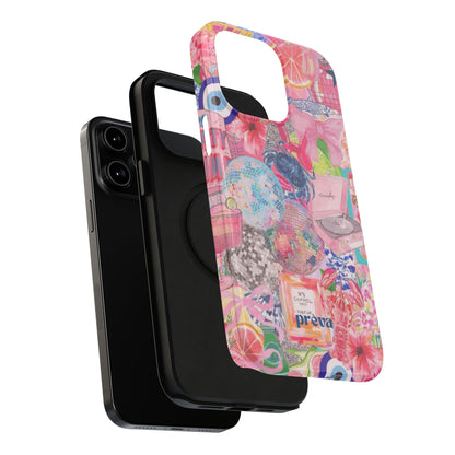 Floral & Pink Collage Phone Case
