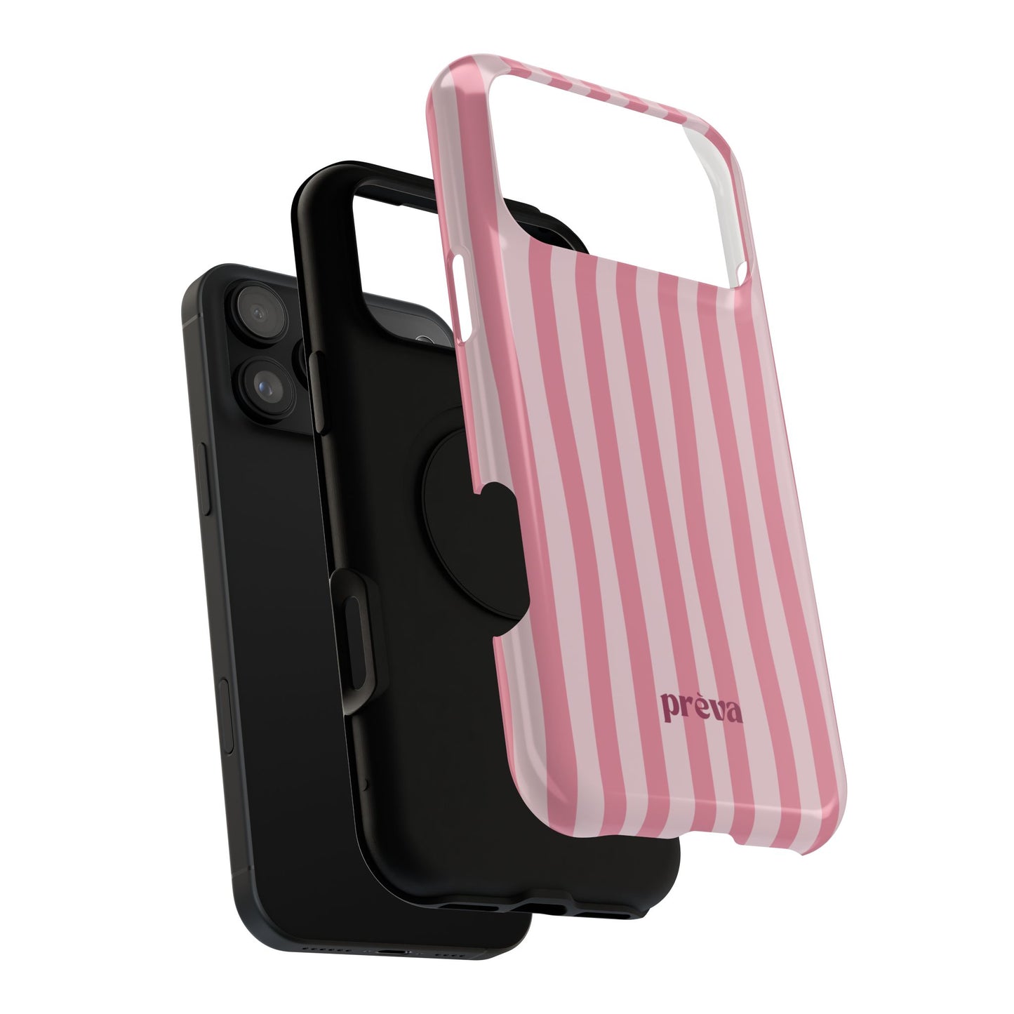 Pink Striped Phone Case