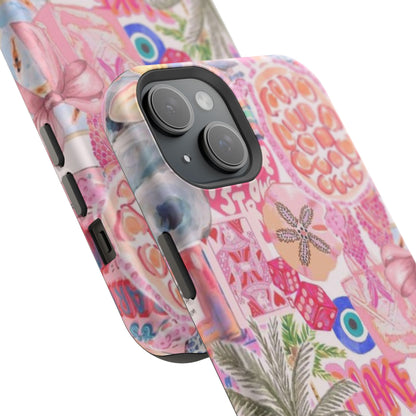 Pink Tropical Collage Phone Case