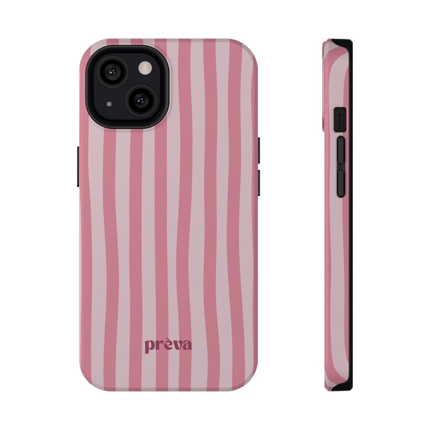 Pink Striped Phone Case