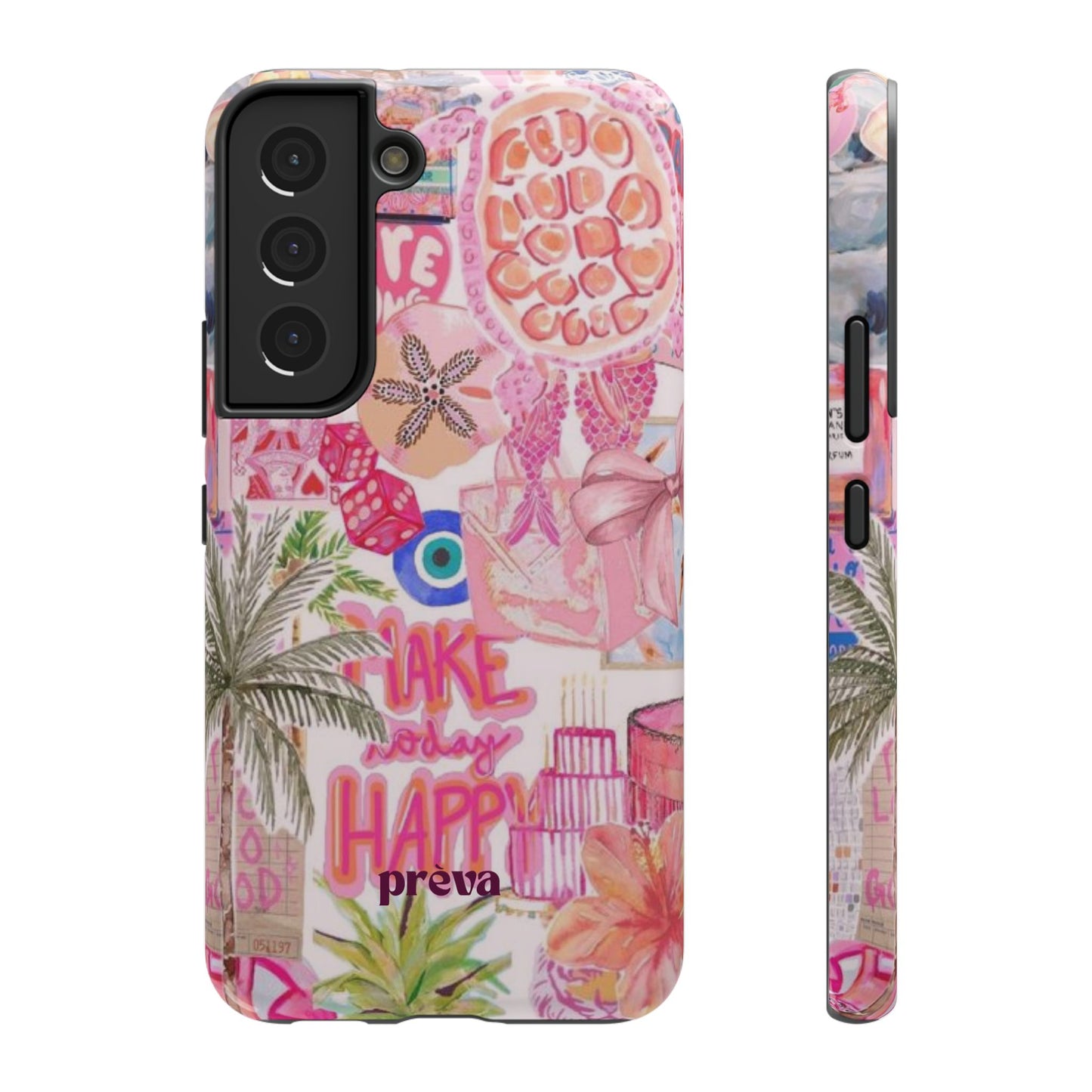 Pink Tropical Collage Phone Case