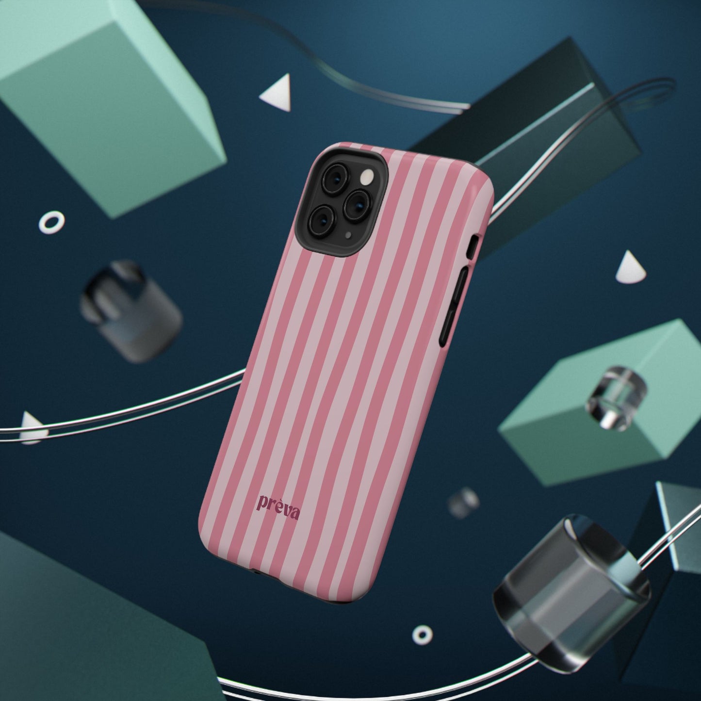 Pink Striped Phone Case