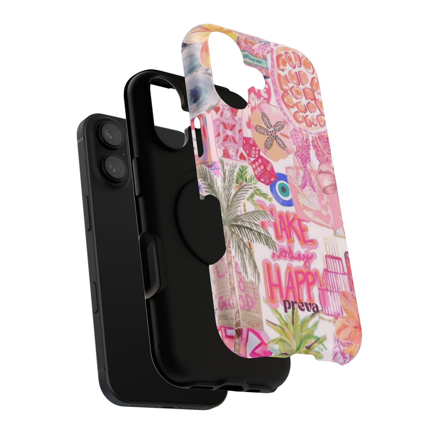 Pink Tropical Collage Phone Case