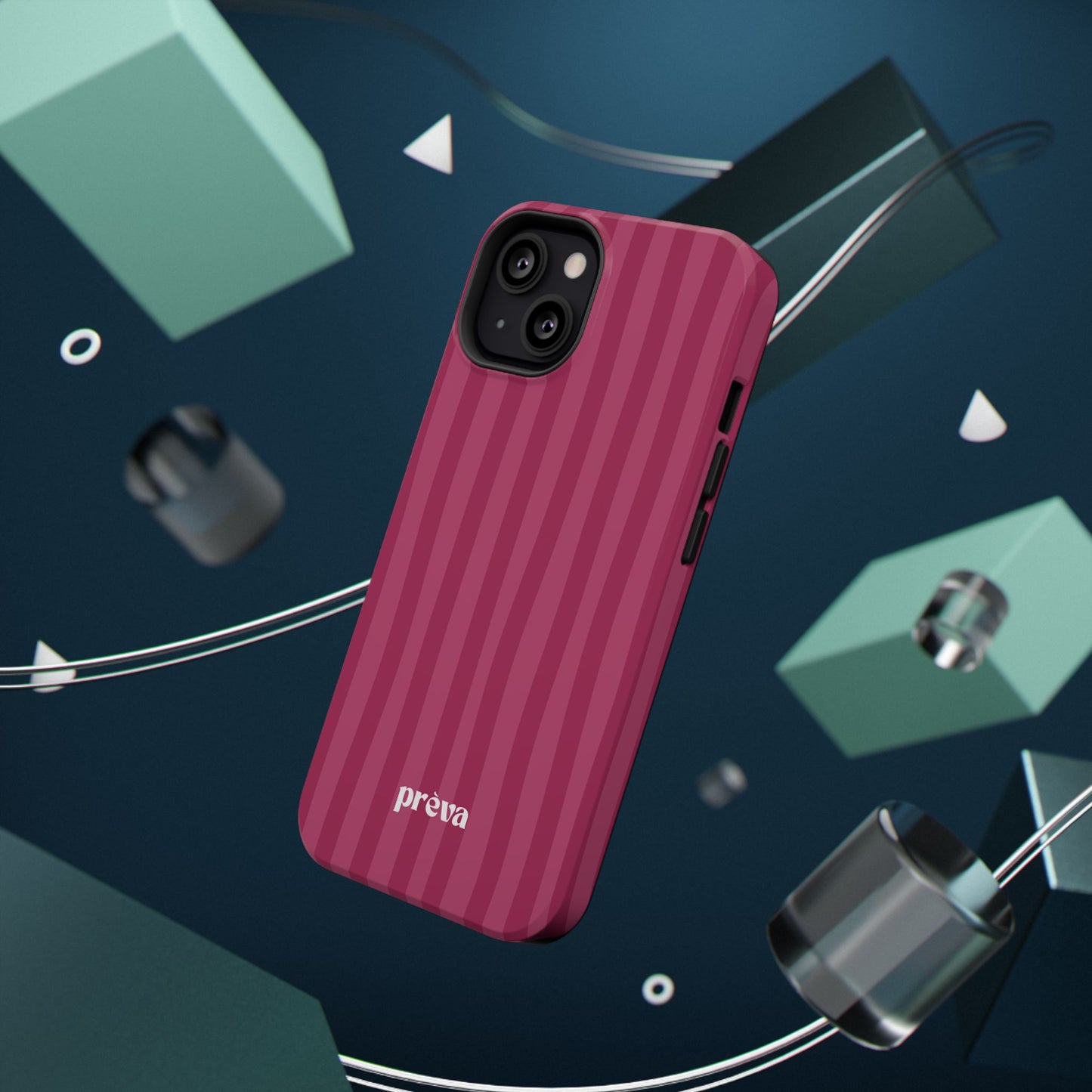 Magenta Stripes Phone Case