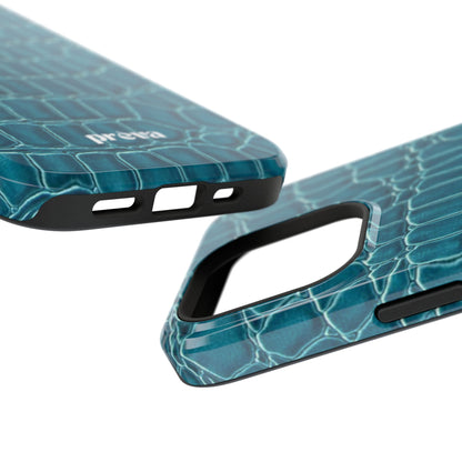 Teal Croc Phone Case