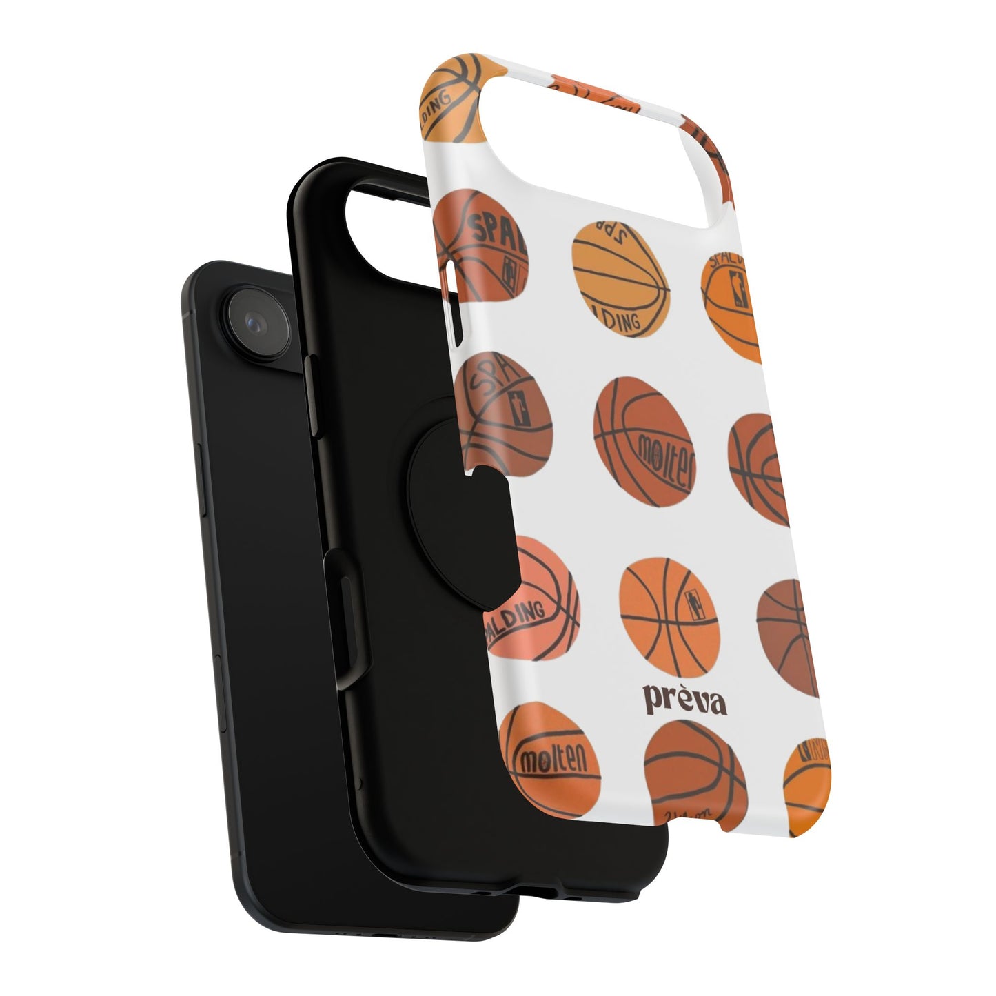 White Basketball Phone Case