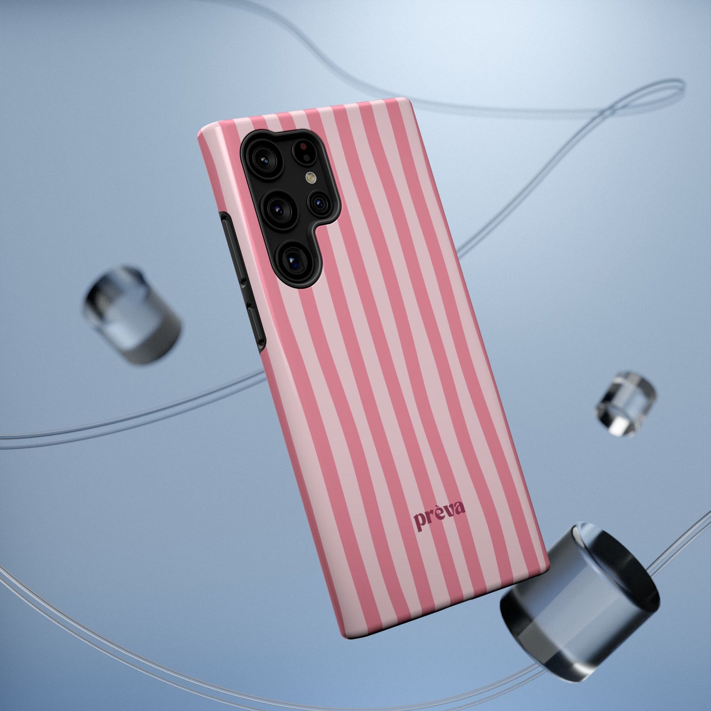 Pink Striped Phone Case