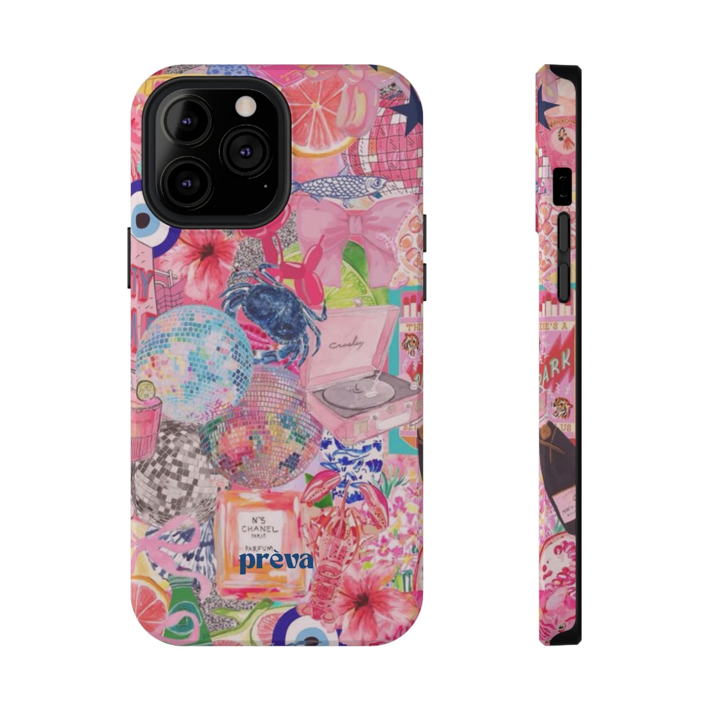 Floral & Pink Collage Phone Case