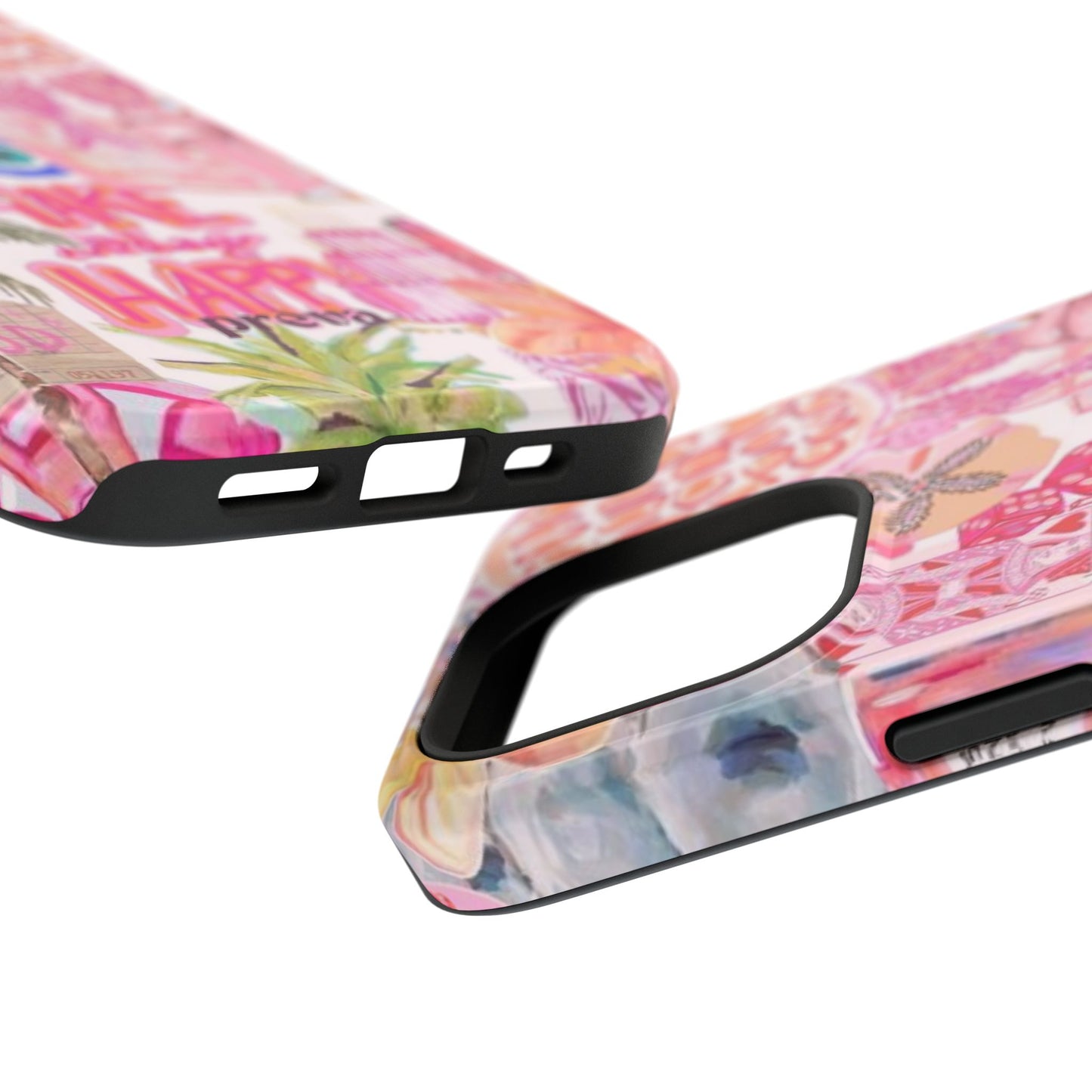 Pink Tropical Collage Phone Case