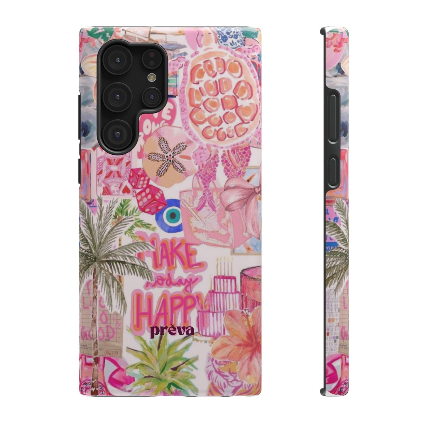 Pink Tropical Collage Phone Case
