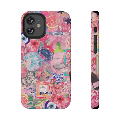 Floral & Pink Collage Phone Case