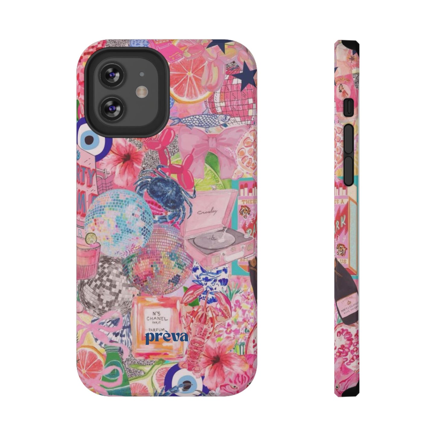 Floral & Pink Collage Phone Case