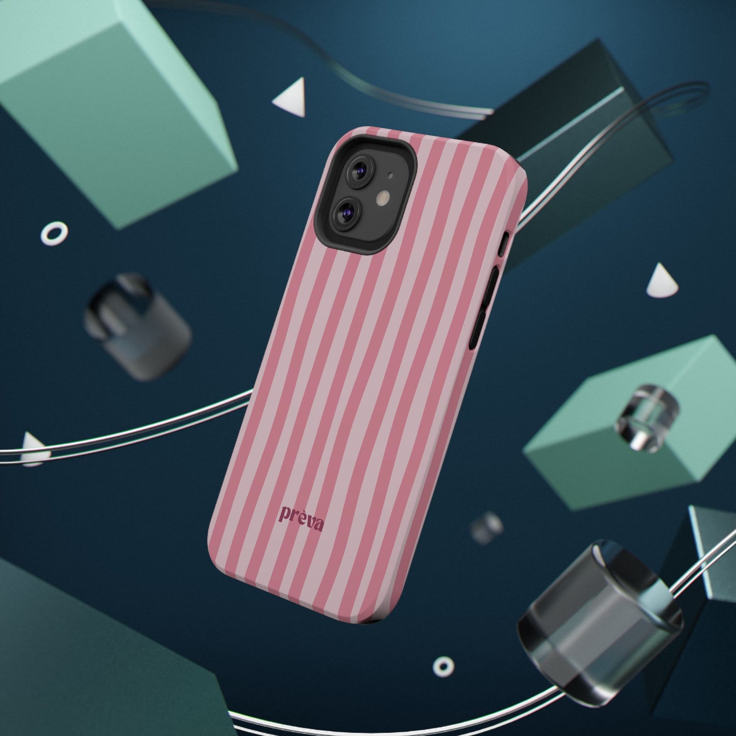 Pink Striped Phone Case