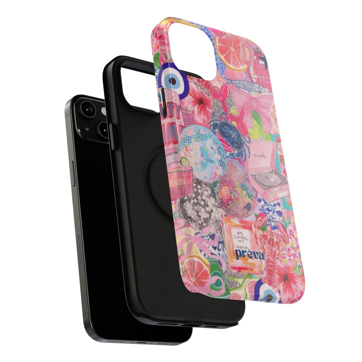 Floral & Pink Collage Phone Case
