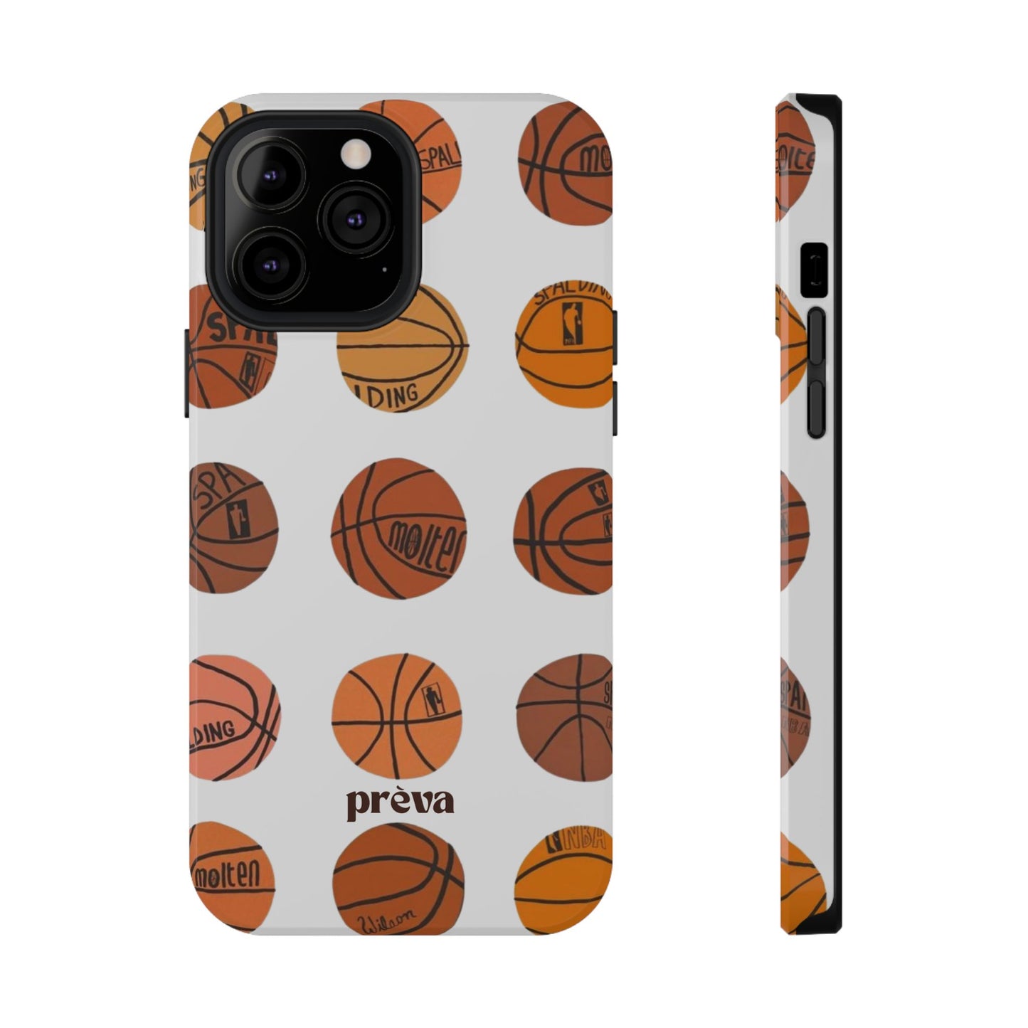 White Basketball Phone Case