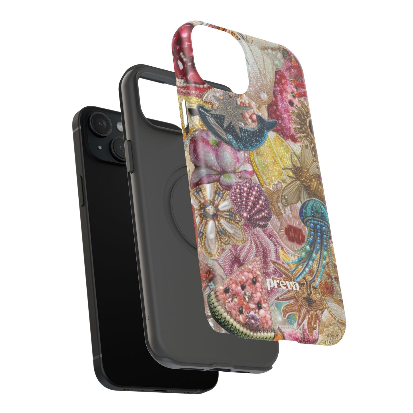 Floral Sea Collage Phone Case