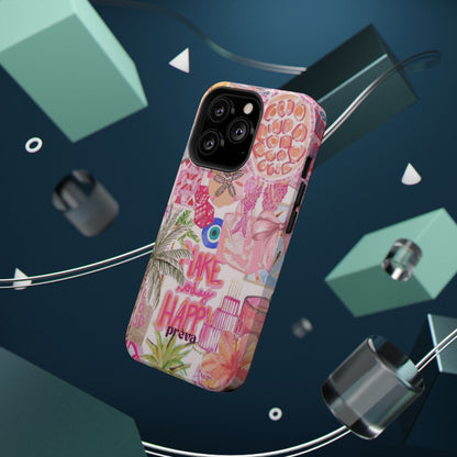 Pink Tropical Collage Phone Case