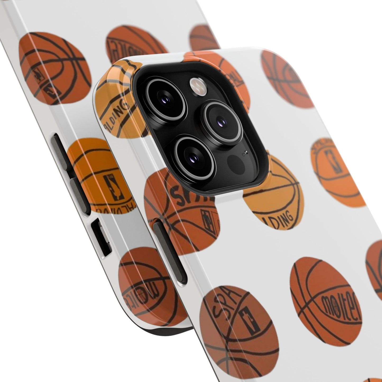 White Basketball Phone Case