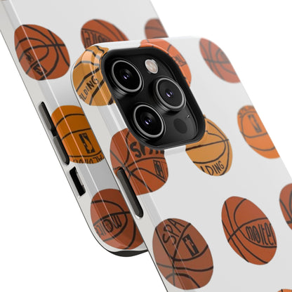 White Basketball Phone Case