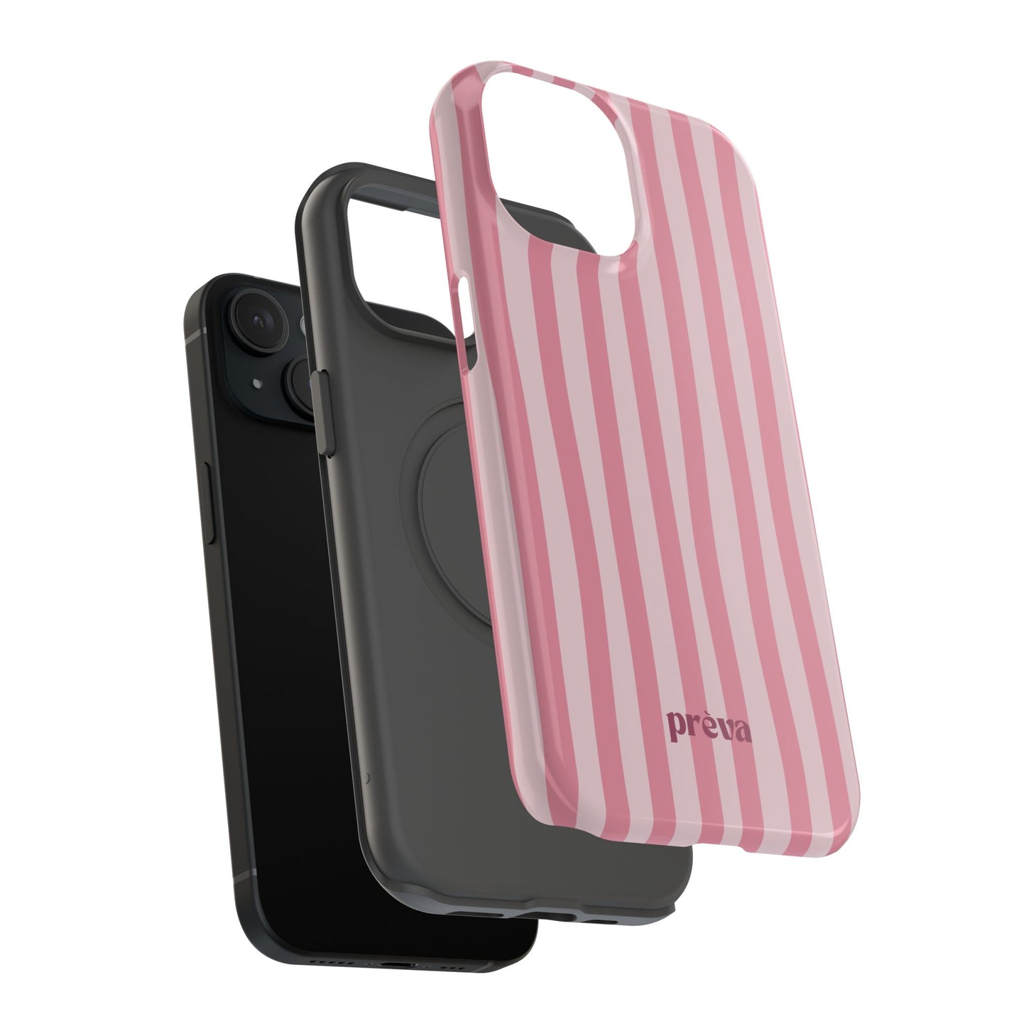Pink Striped Phone Case