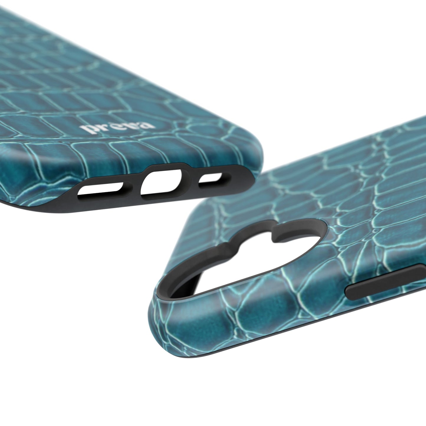 Teal Croc Phone Case