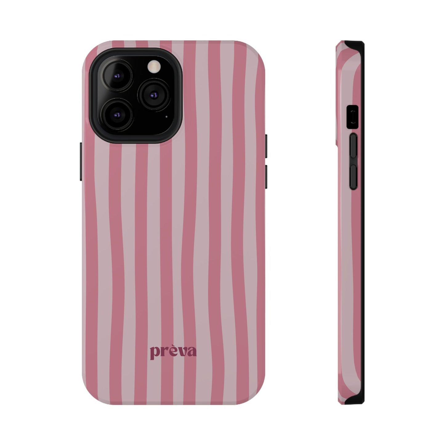Pink Striped Phone Case