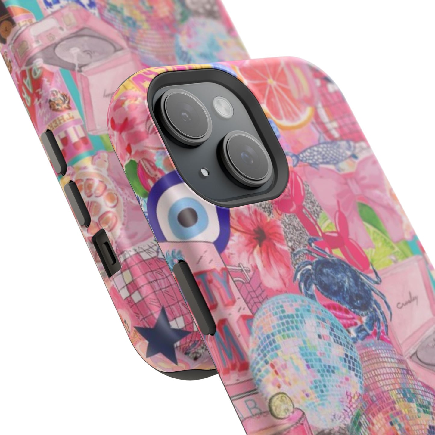 Floral & Pink Collage Phone Case