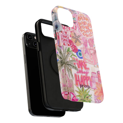Pink Tropical Collage Phone Case
