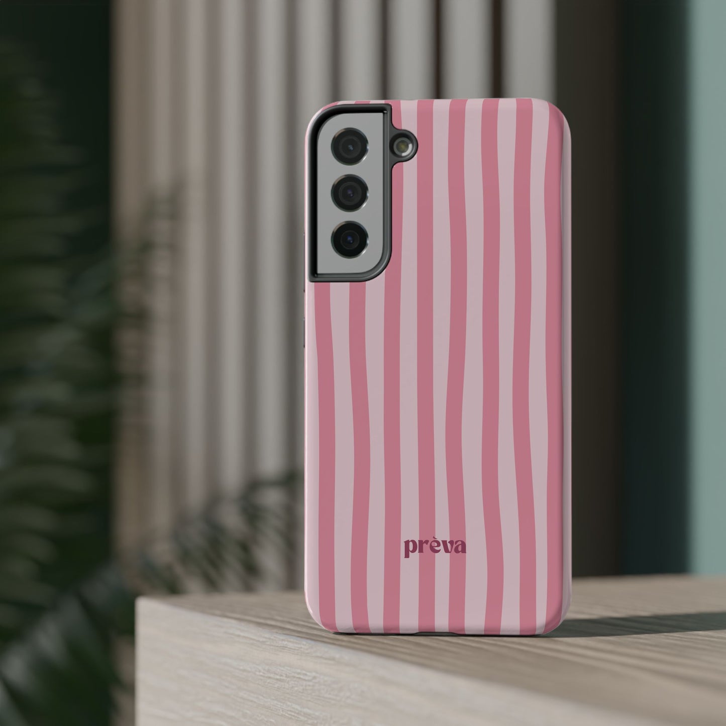 Pink Striped Phone Case