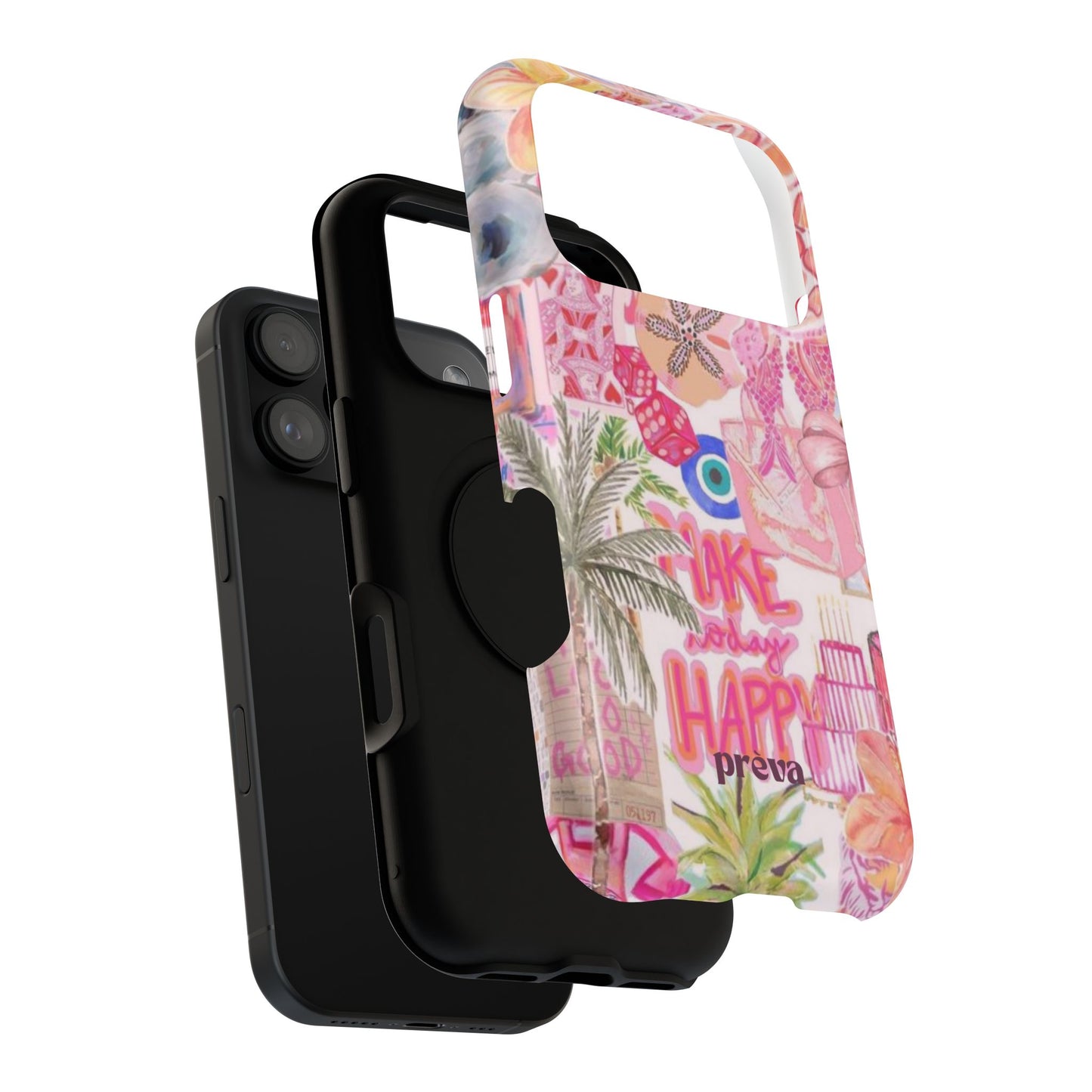 Pink Tropical Collage Phone Case