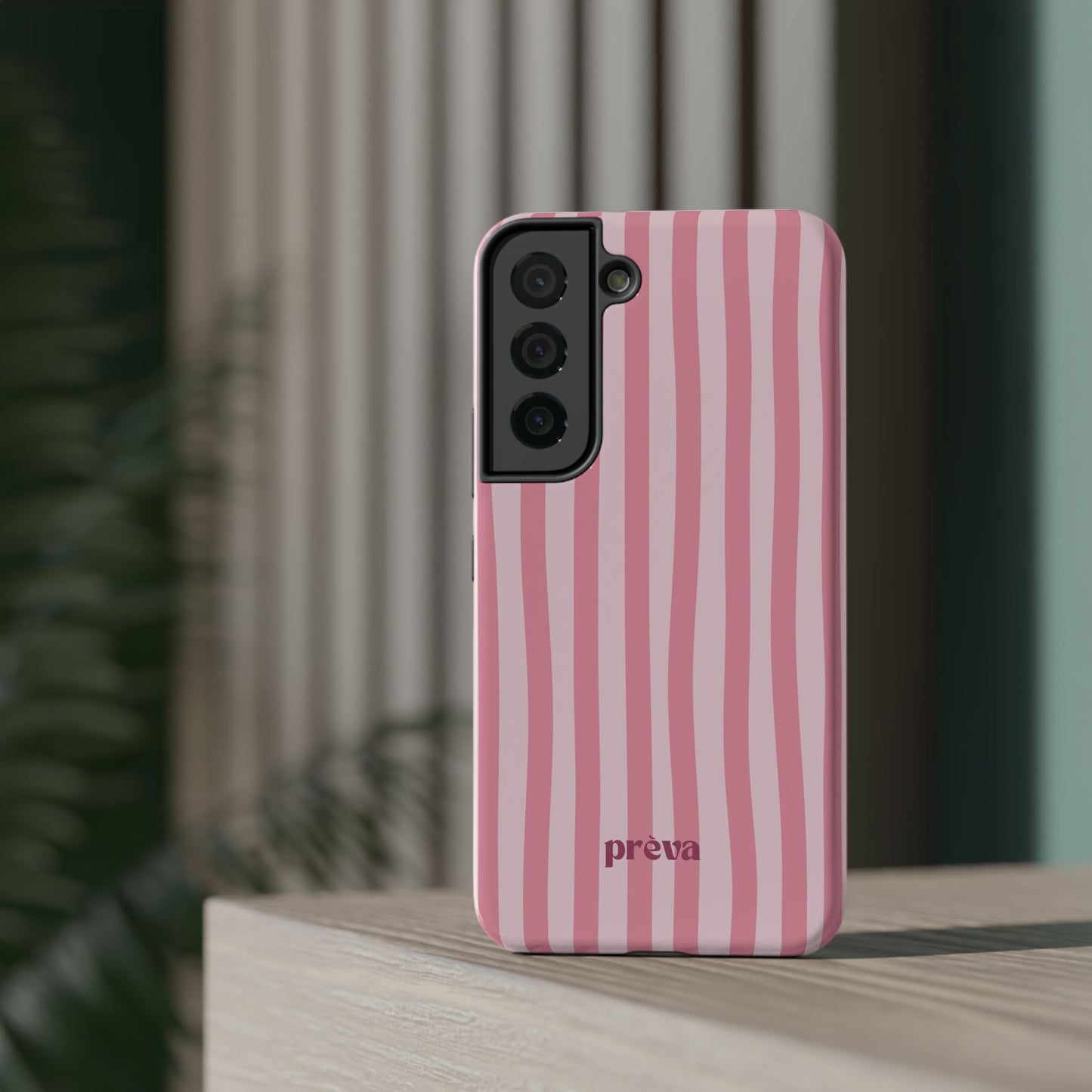 Pink Striped Phone Case