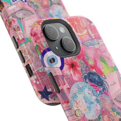 Floral & Pink Collage Phone Case