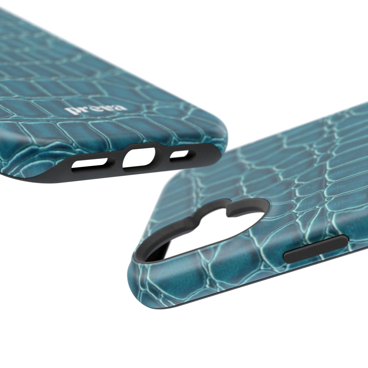 Teal Croc Phone Case