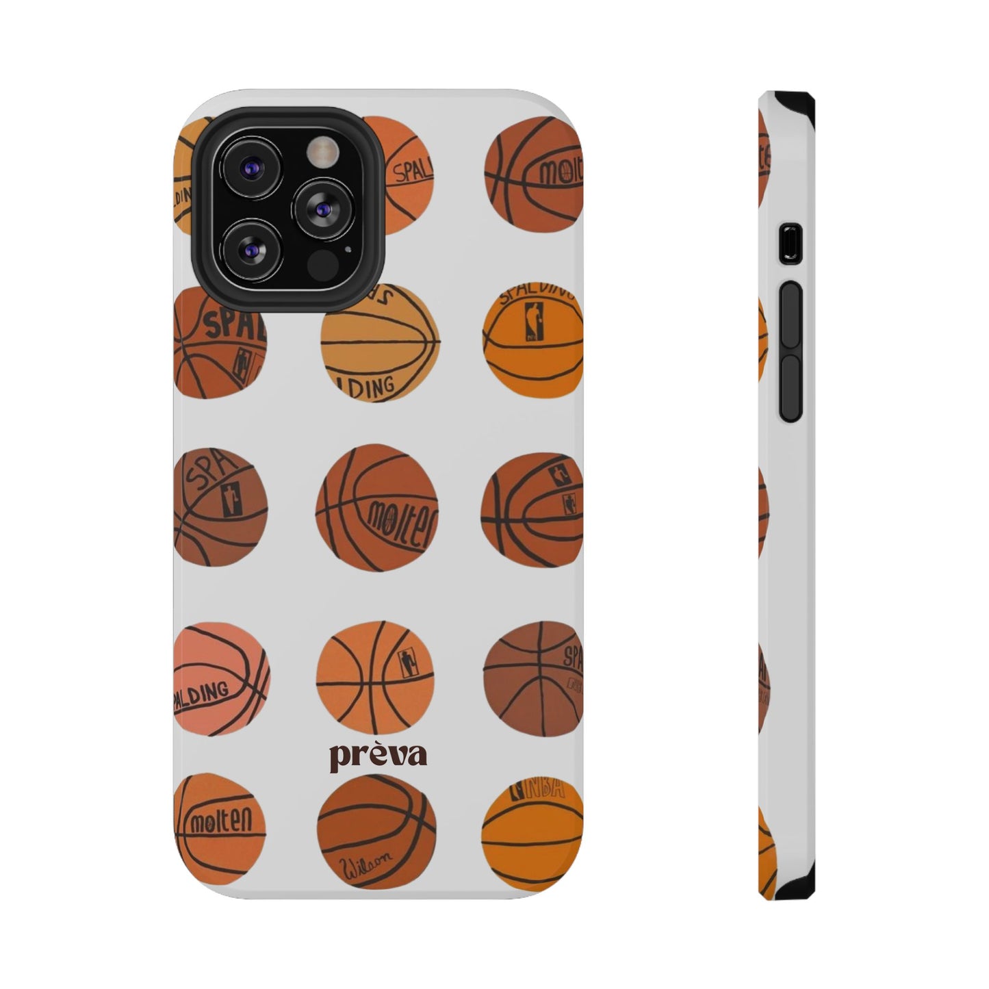 White Basketball Phone Case