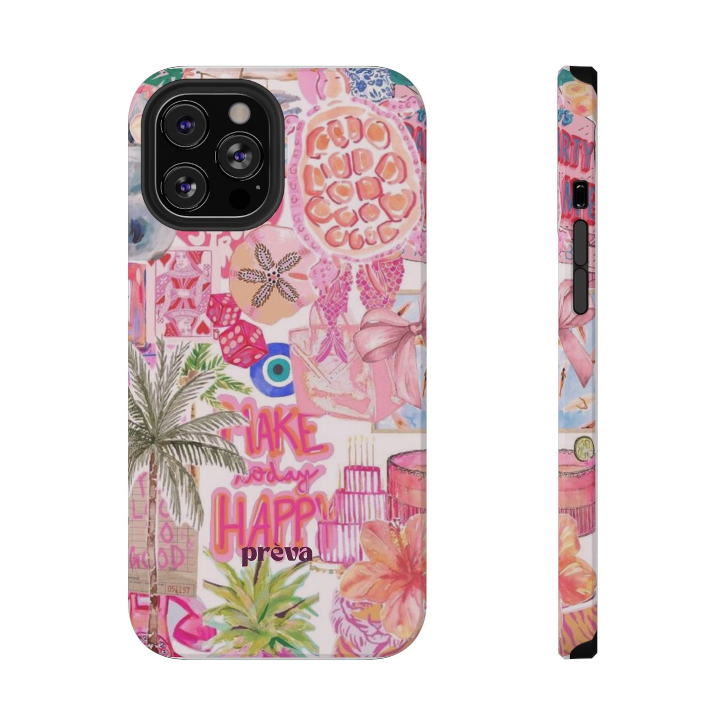 Pink Tropical Collage Phone Case