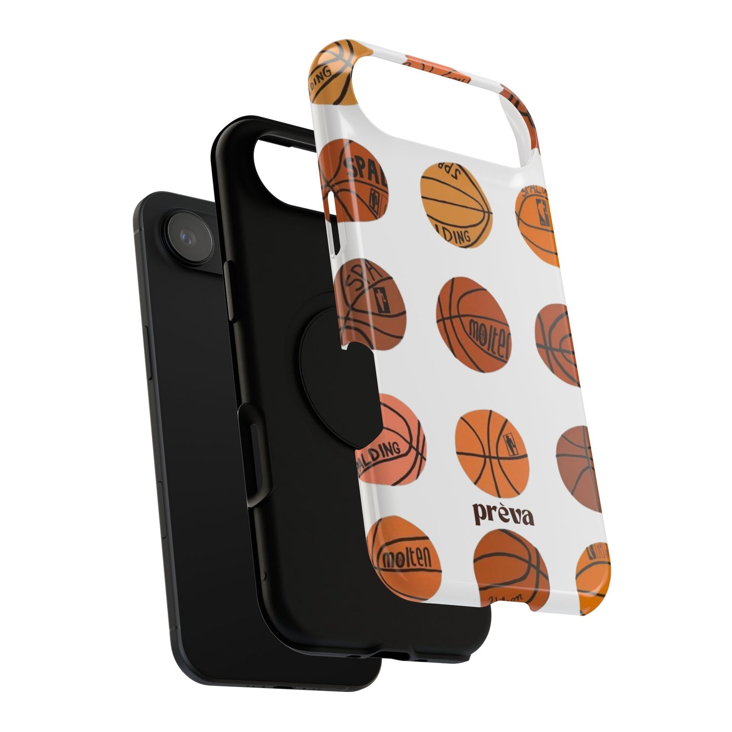 White Basketball Phone Case