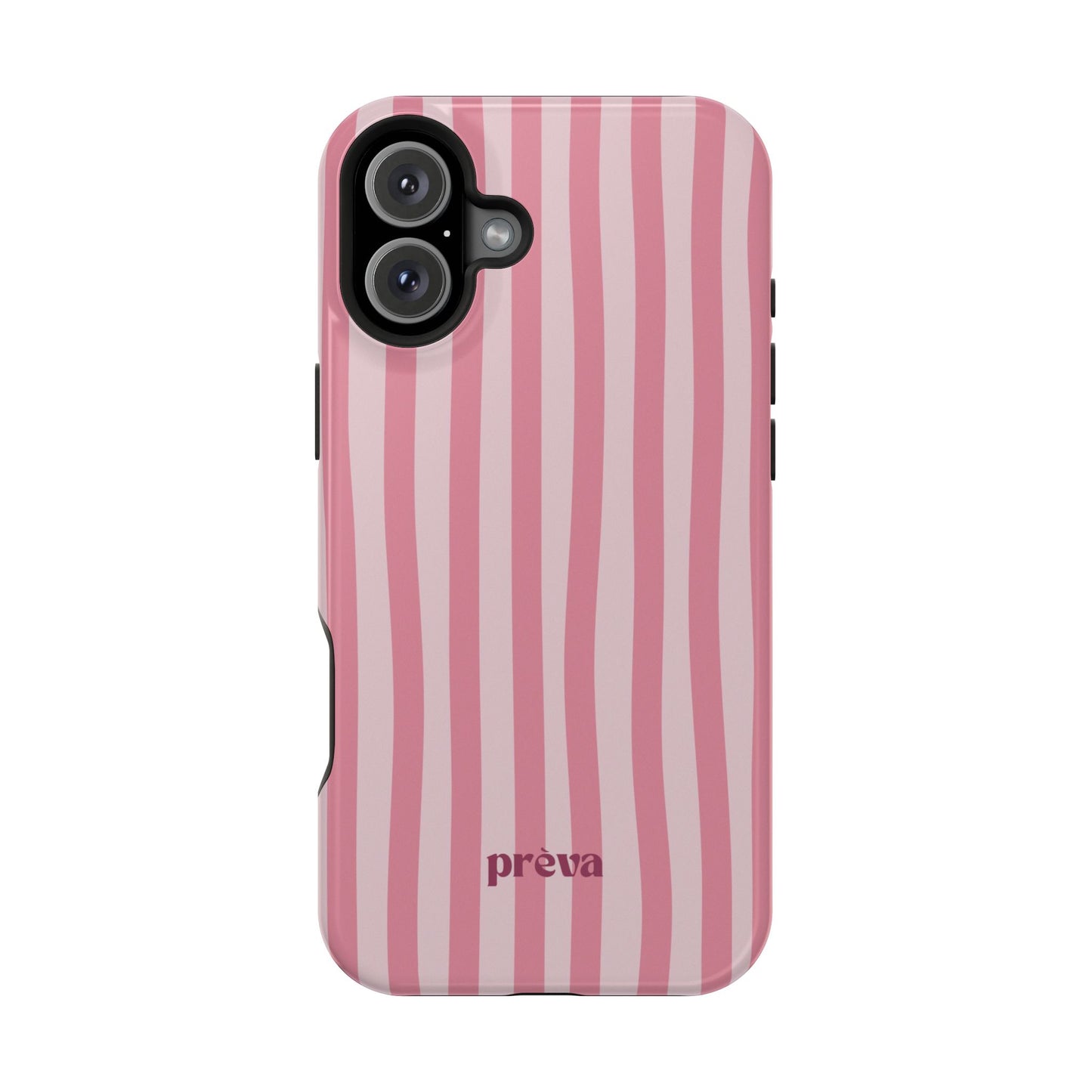 Pink Striped Phone Case