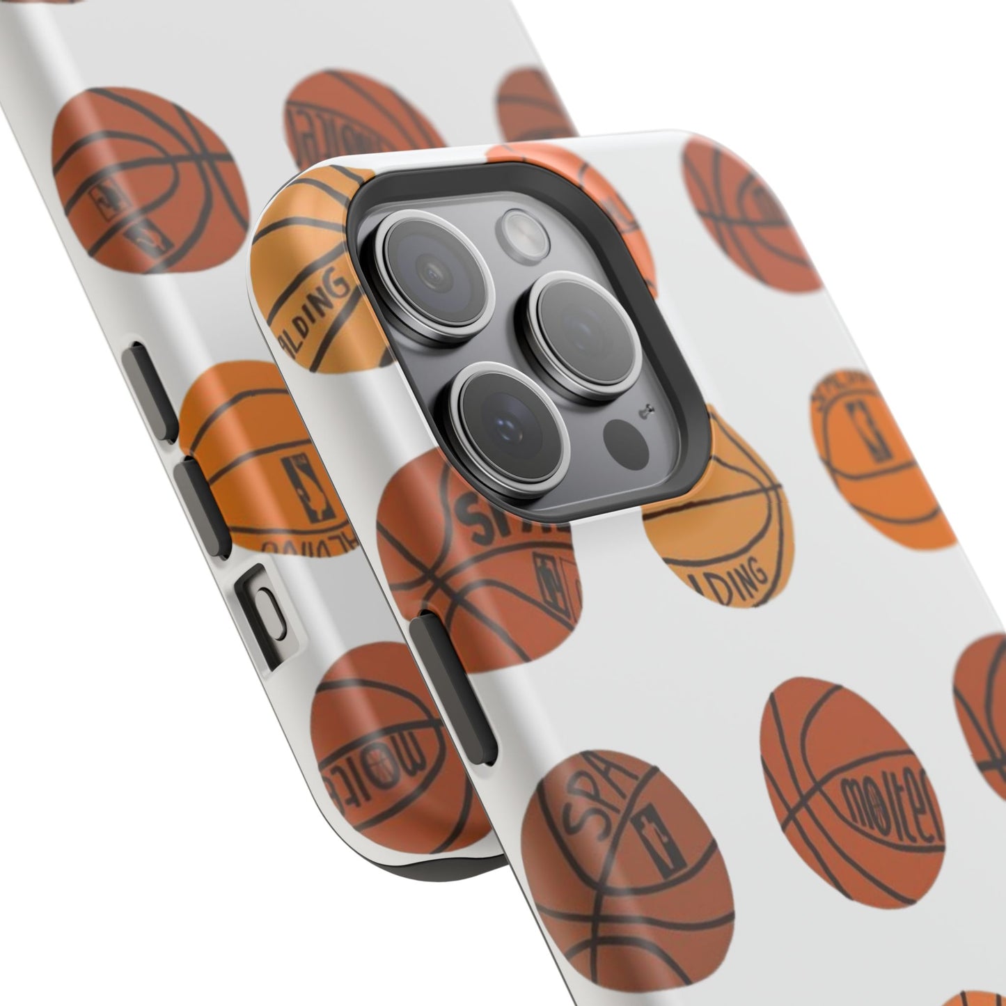 White Basketball Phone Case