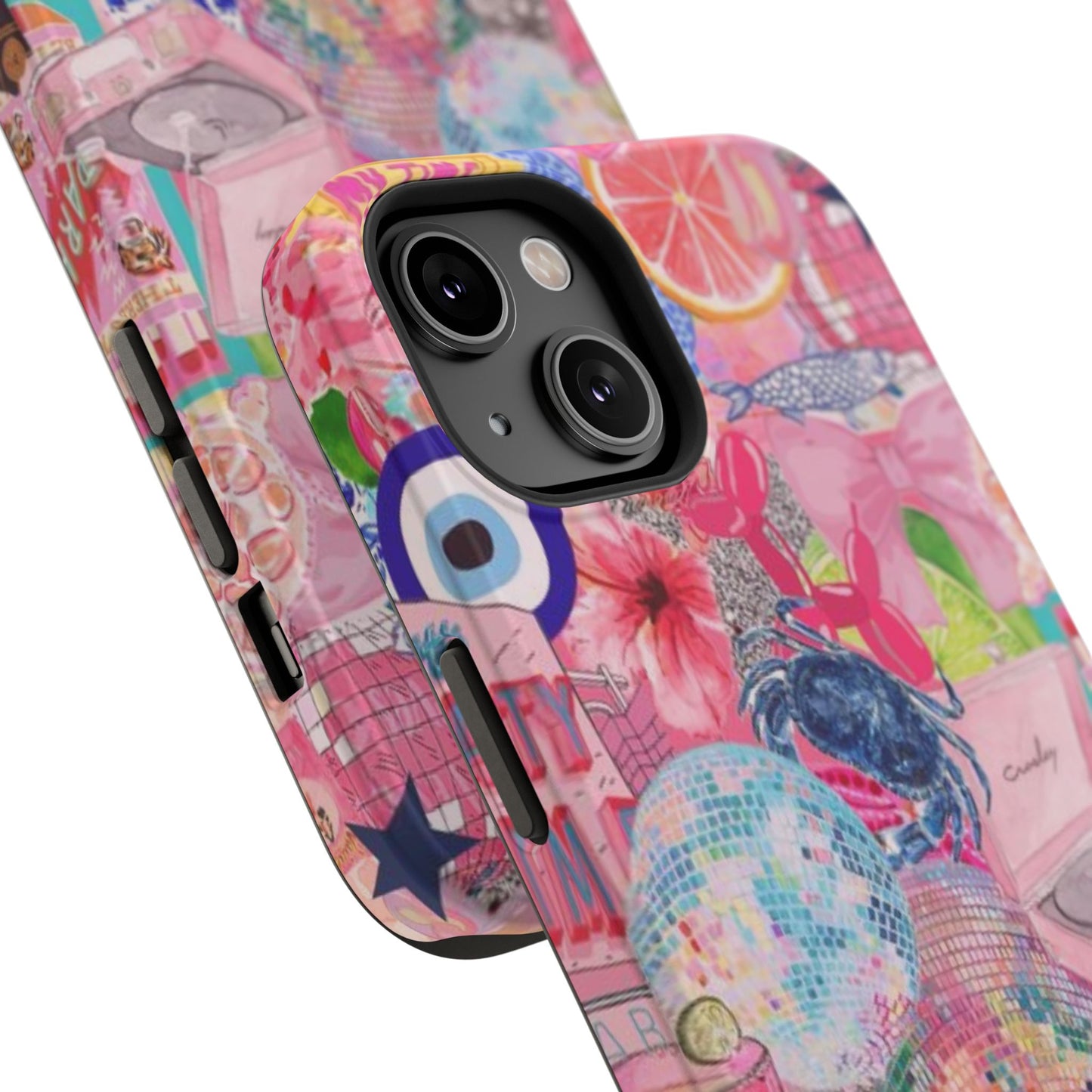 Floral & Pink Collage Phone Case