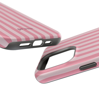 Pink Striped Phone Case