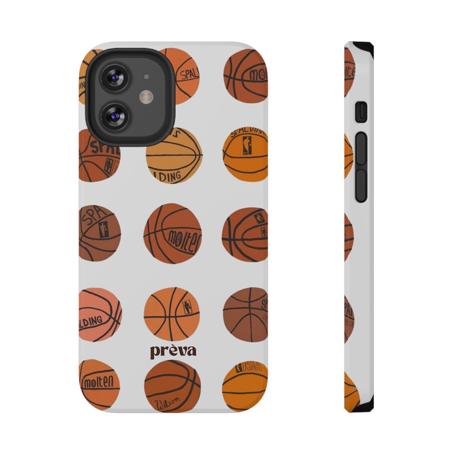 White Basketball Phone Case