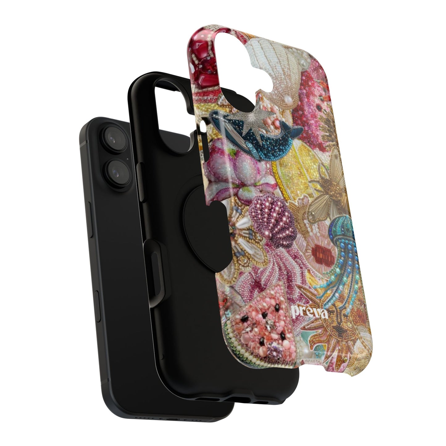 Floral Sea Collage Phone Case
