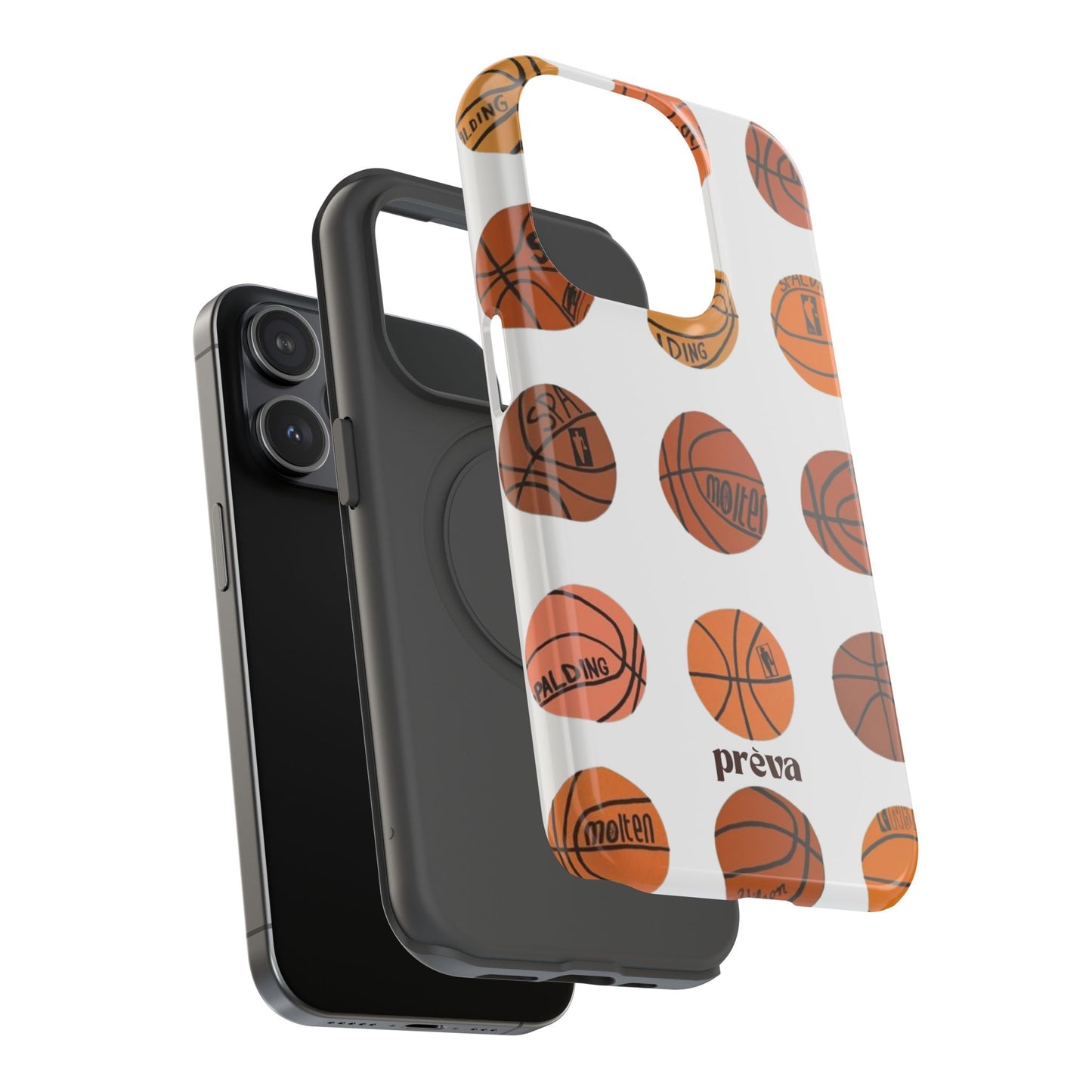 White Basketball Phone Case