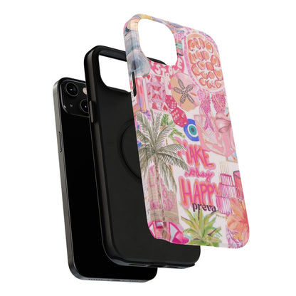 Pink Tropical Collage Phone Case