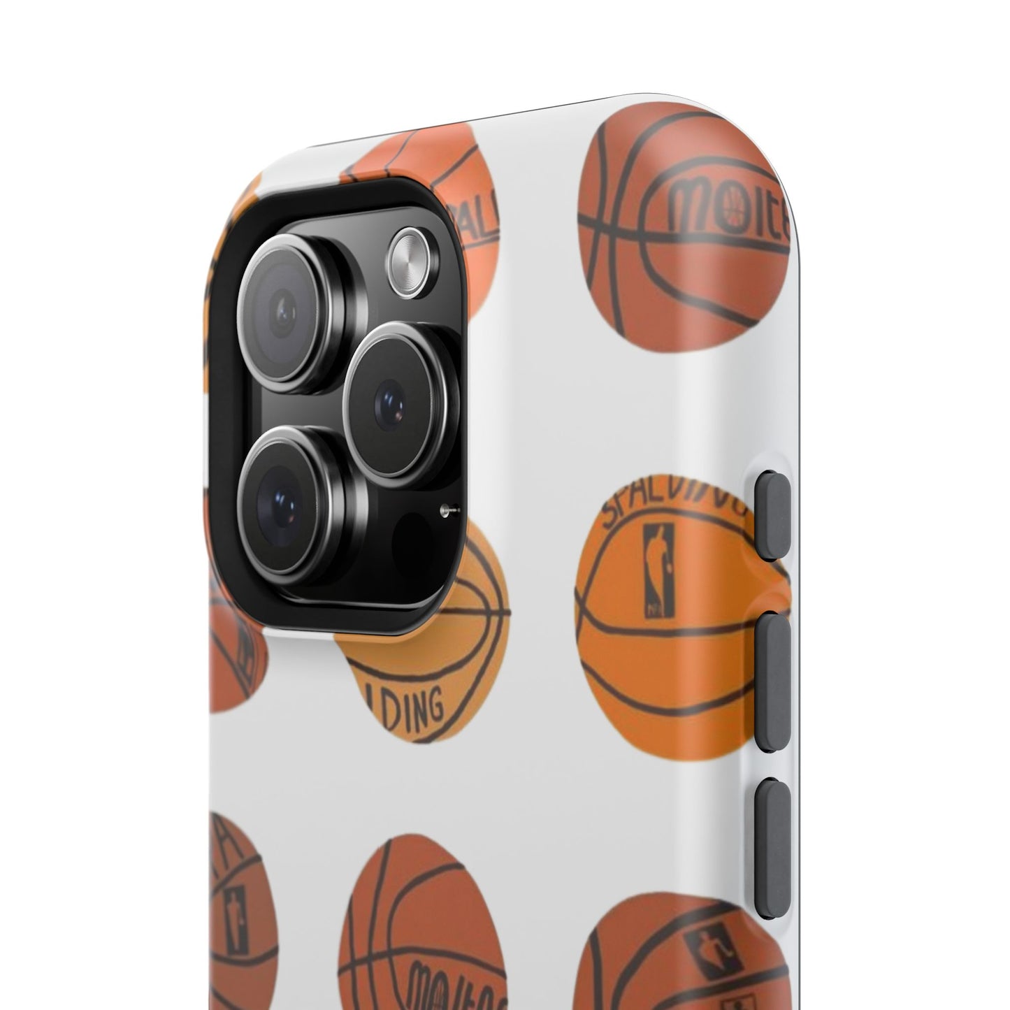 White Basketball Phone Case