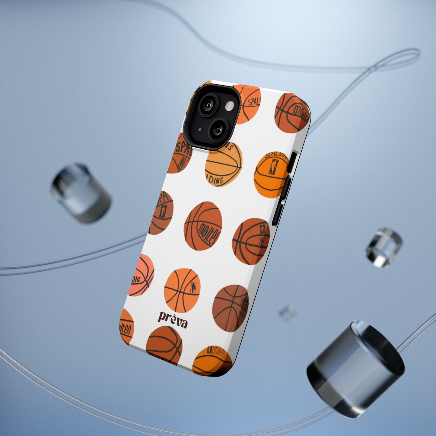 White Basketball Phone Case