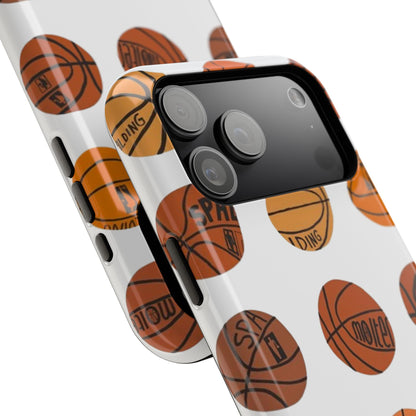 White Basketball Phone Case